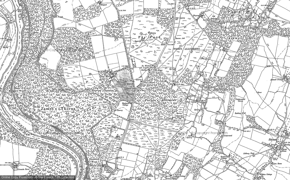 Old Map of Tidenham Chase, 1900 - 1901 in 1900