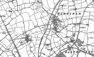 Old Map of Tiffield, 1883