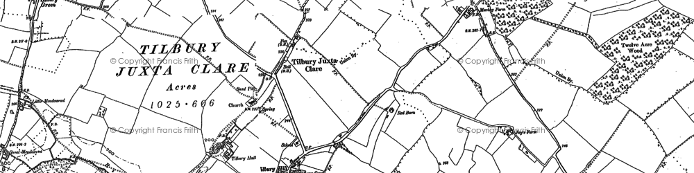 Old map of Tilbury Court in 1896