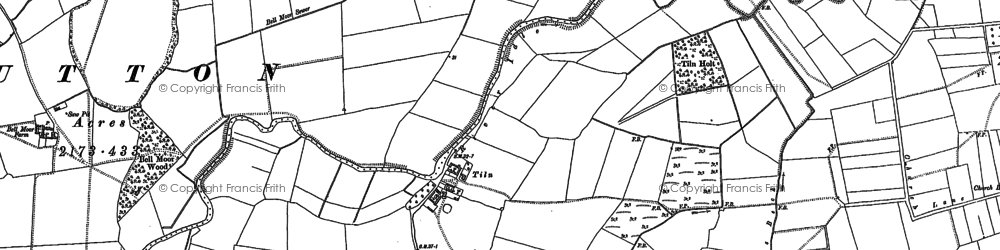 Old map of Tiln in 1884
