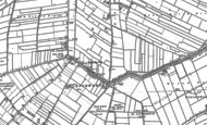 Old Map of Tilney Fen End, 1886