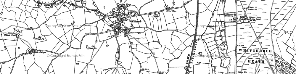 Old map of Tilstock in 1879