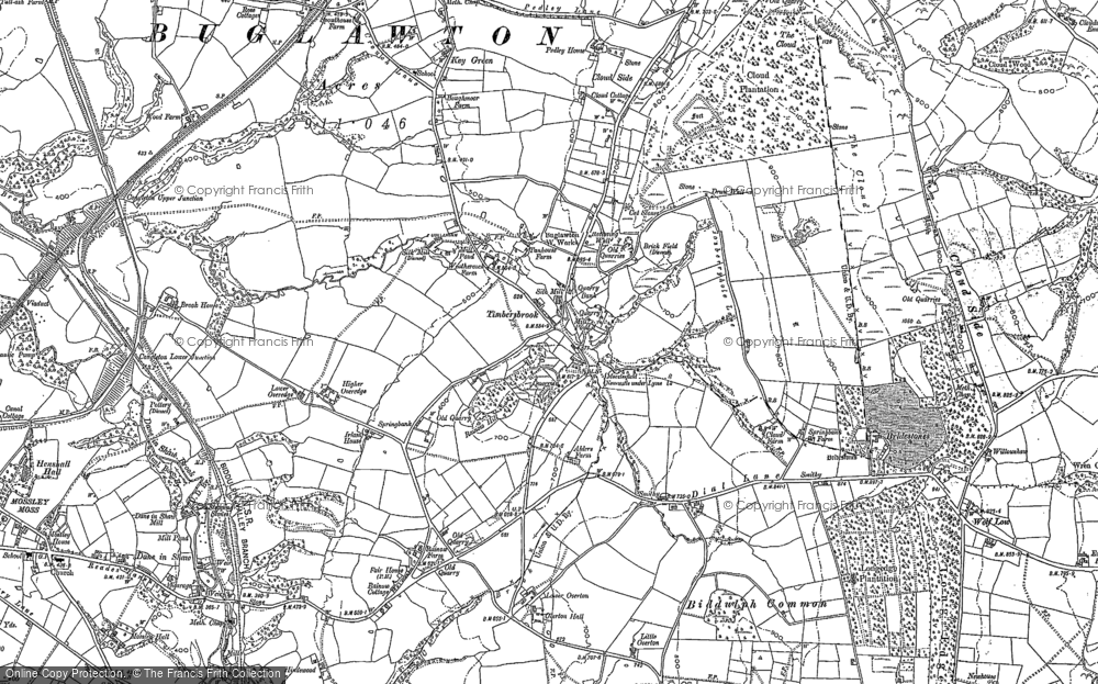 Old Map of Timbersbrook, 1897 - 1898 in 1897