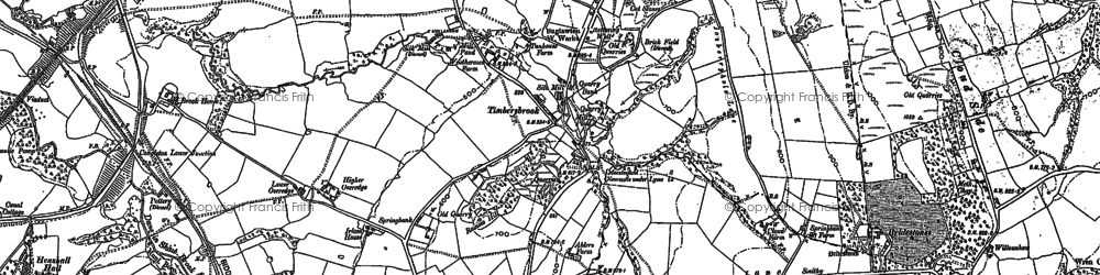 Old map of Timbersbrook in 1897