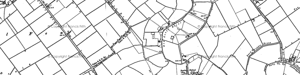 Old map of Elm Grove Ho in 1886
