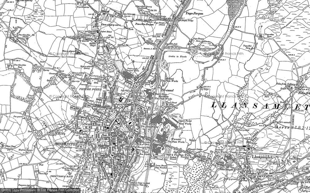 Old Map of Tircanol, 1897 in 1897