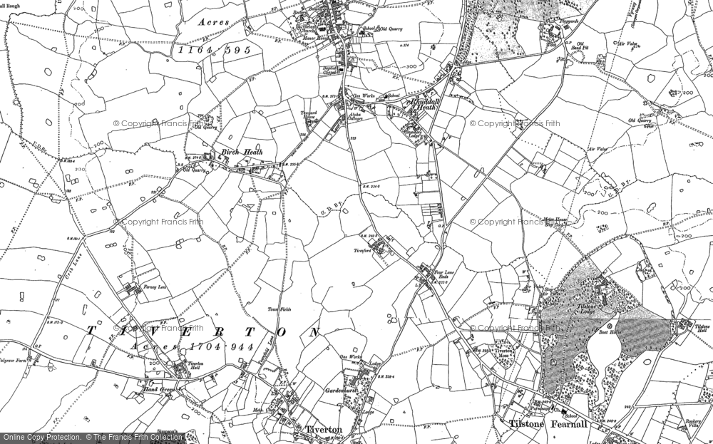 Old Map of Tiresford, 1897 in 1897