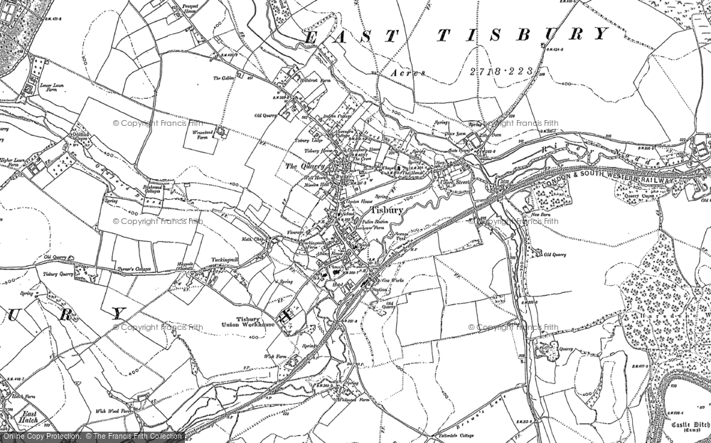 Old Map of Historic Map covering Tuckingmill in 1900