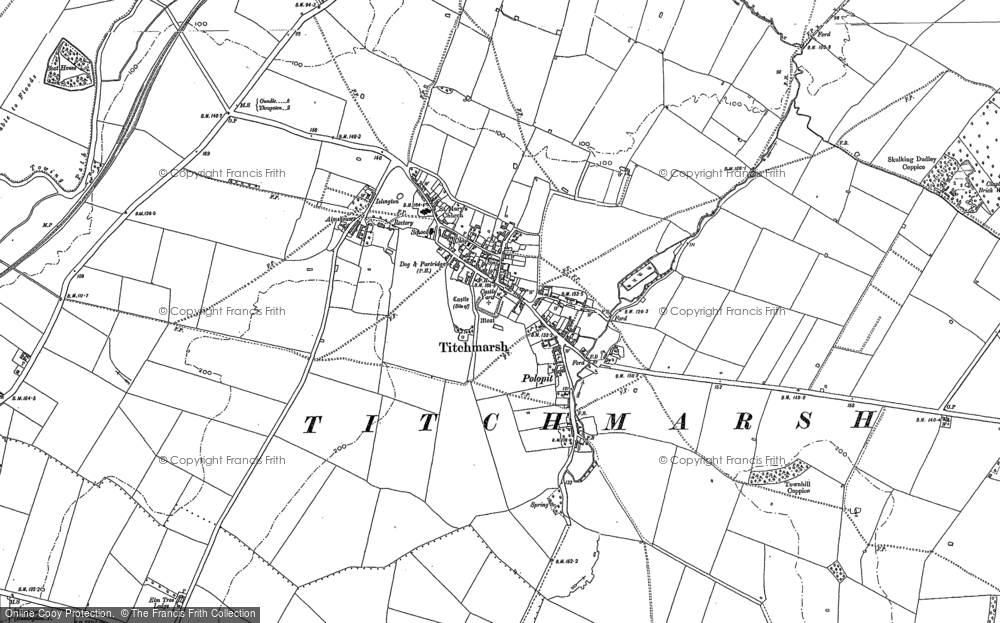 Old Map of Titchmarsh, 1885 - 1899 in 1885