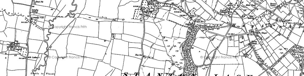 Old map of Titterhill in 1883
