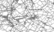 Old Map of Tockenham, 1899