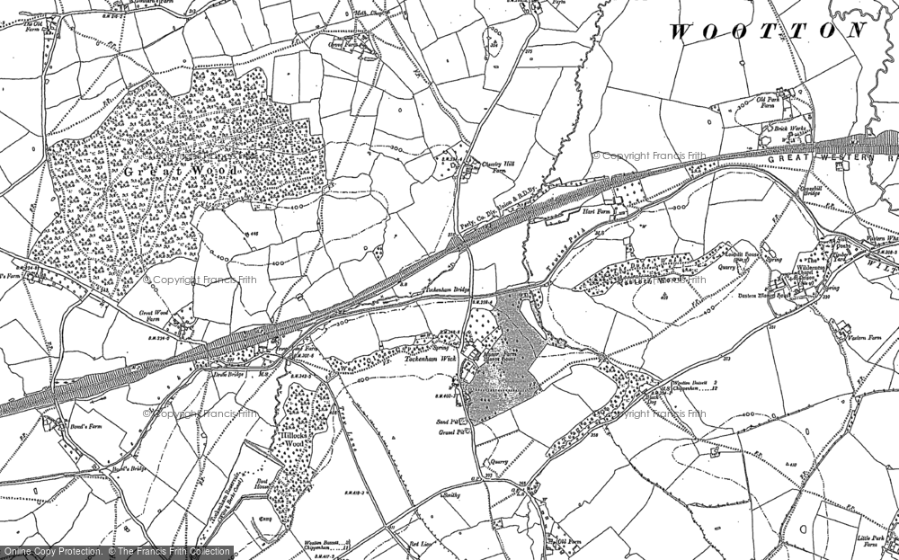 Old Map of Tockenham Wick, 1899 in 1899