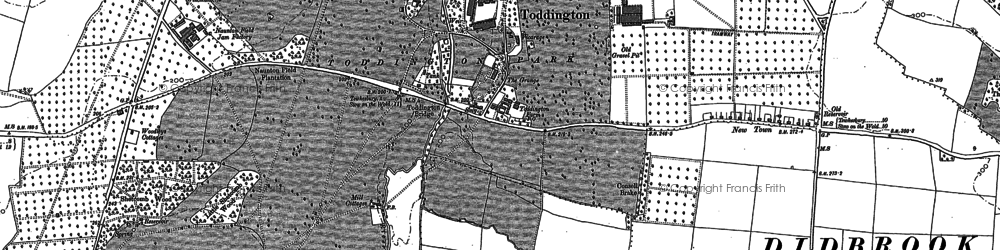 Old map of New Town in 1883