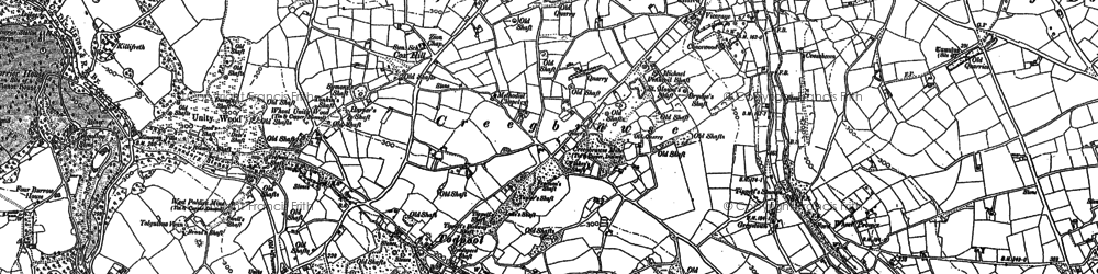 Old map of Todpool in 1879