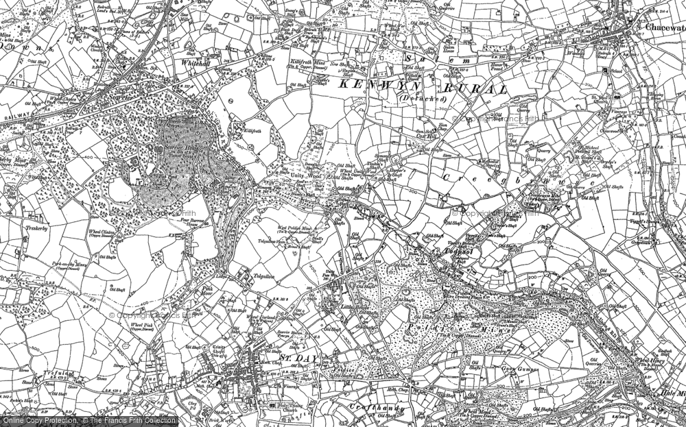 Old Map of Tolgullow, 1879 - 1906 in 1879