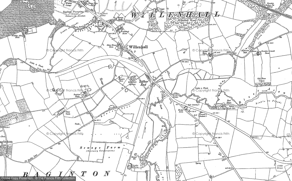 Old Map of Tollbar End, 1886 in 1886
