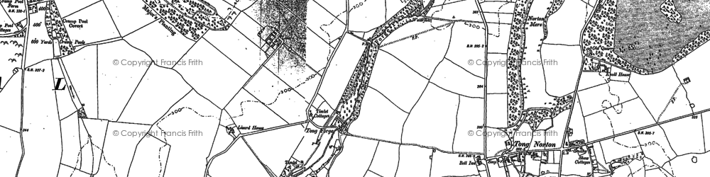 Old map of Tong Forge in 1881