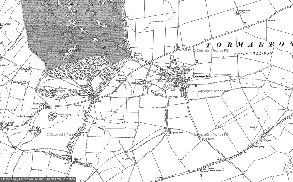 Old Map of Tormarton, 1881 - 1919 in 1881