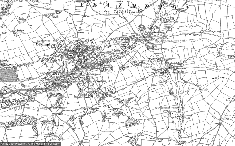 Old Map of Torr, 1886 - 1906 in 1886