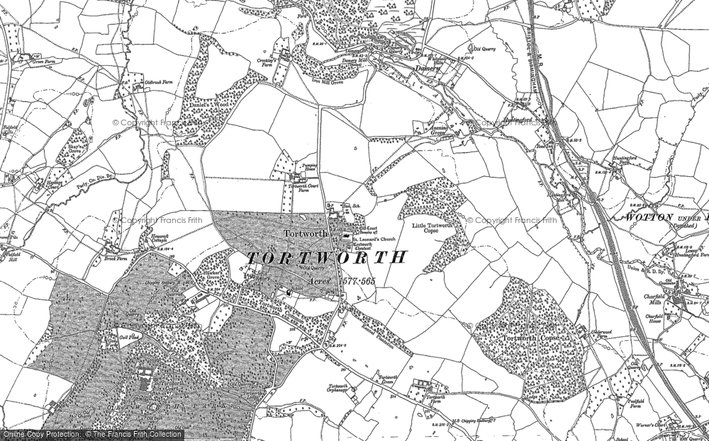 Old Map of Tortworth, 1880 - 1881 in 1880