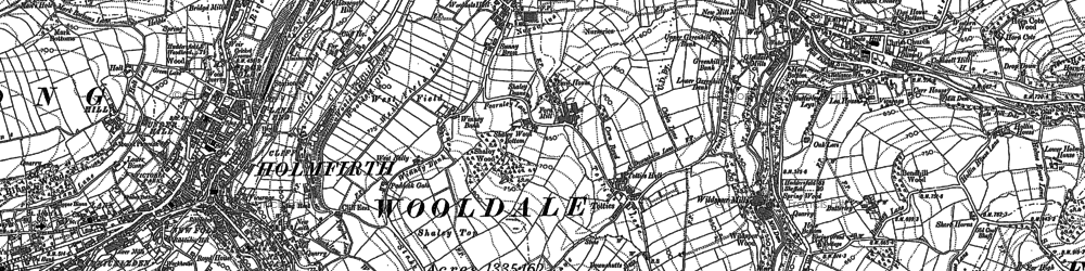 Old map of Wooldale in 1888