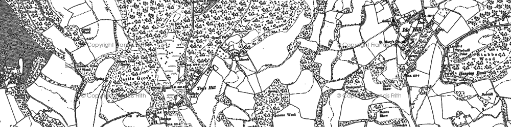 Old map of Emmetts Garden in 1907