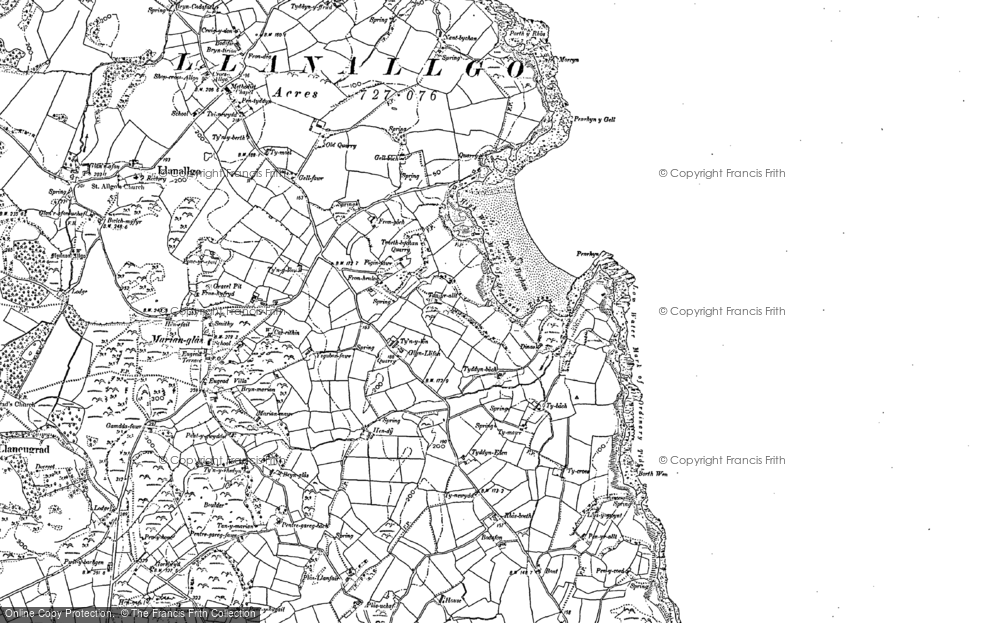 Old Map of Traeth Bychan, 1887 - 1899 in 1887