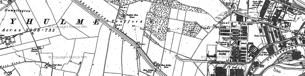 Old map of Trafford Park in 1894