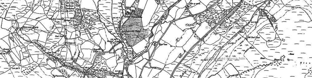 Old map of Dulais Valley in 1897