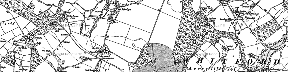 Old map of Tre-Mostyn in 1898