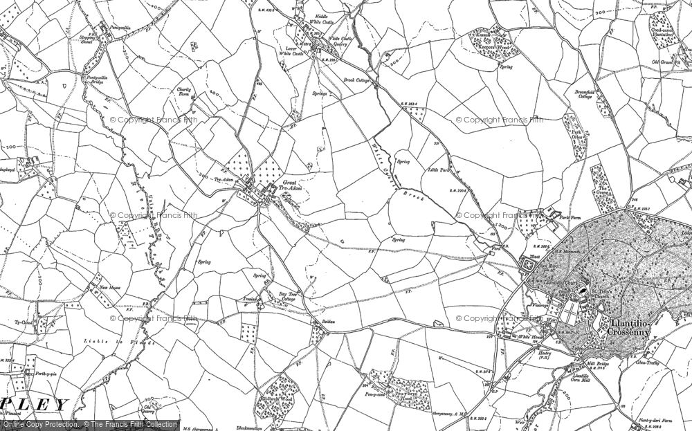 Old Map of Treadam, 1899 - 1900 in 1899