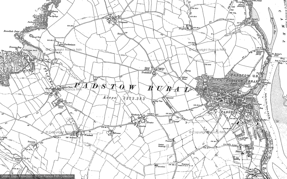 Old Map of Historic Map covering Trethillick in 1880