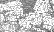 Old Map of Treborough, 1887