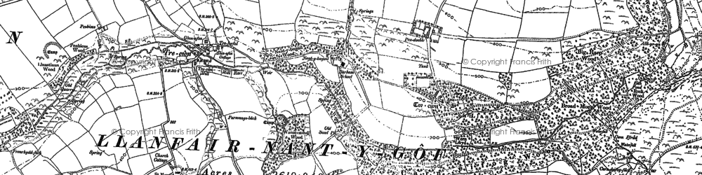 Old map of Allt yr Yn in 1887