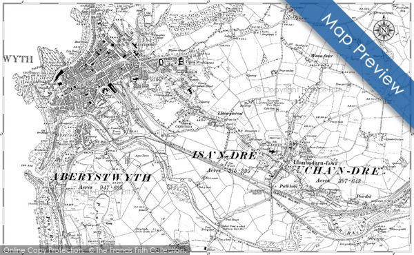 Old Map of Trefechan, 1904 in 1904
