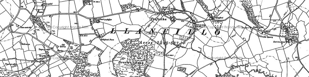 Old map of Trefeitha in 1886