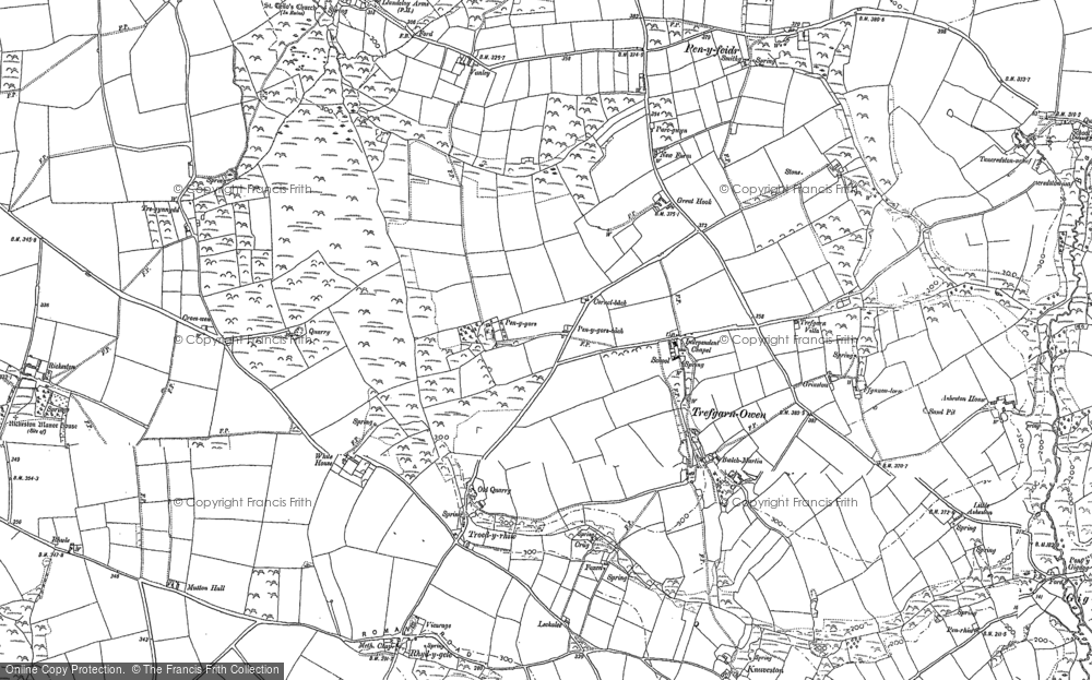 Old Map of Trefgarn Owen, 1887 - 1906 in 1887