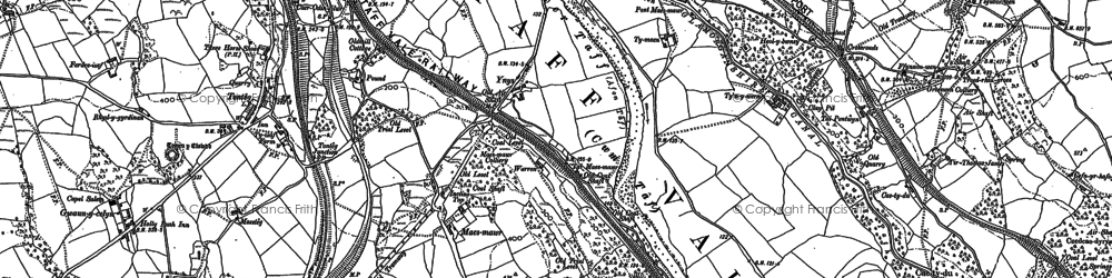 Old map of Treforest Industrial Estate in 1898