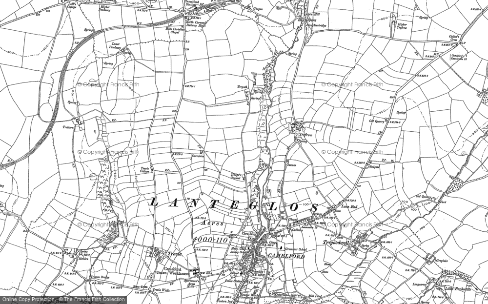 Old Map of Trefrew, 1905 in 1905