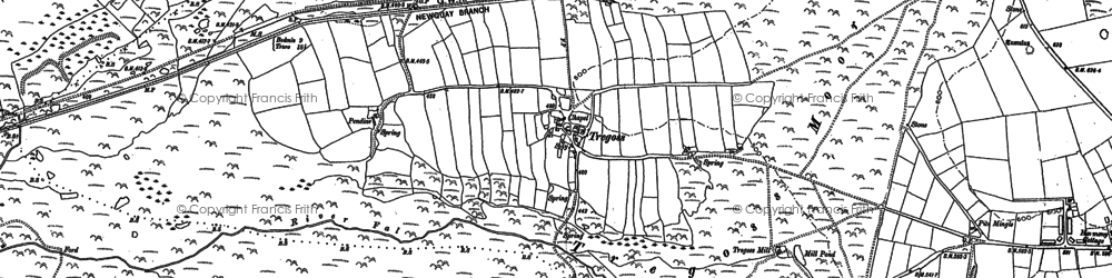 Old map of Tregoss in 1880