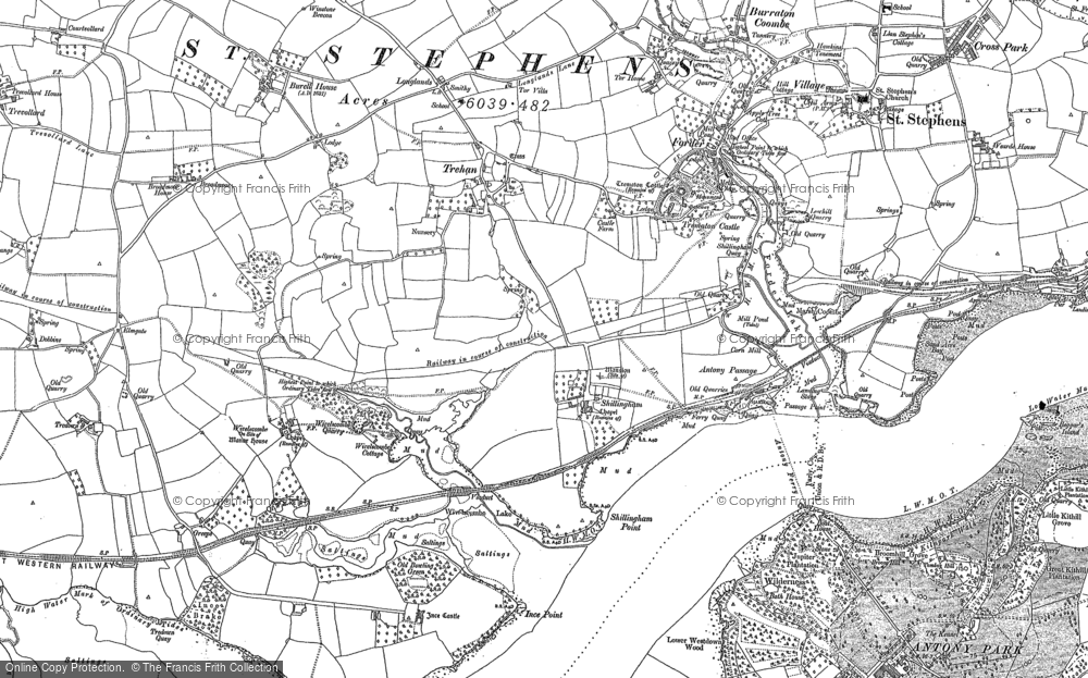 Old Map of Historic Map covering Wivelscombe in 1883