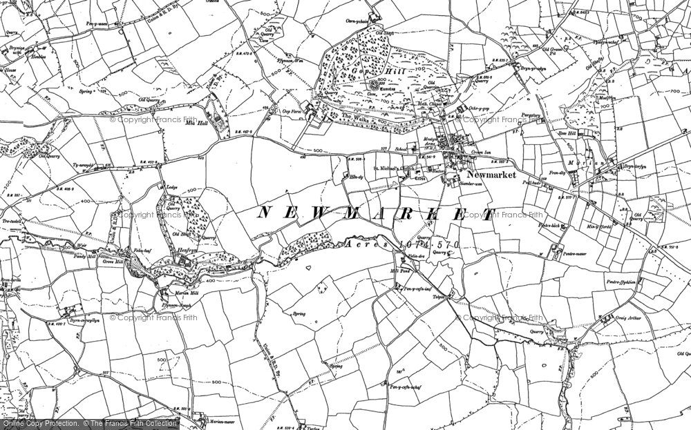 Old Map of Trelawnyd, 1898 - 1910 in 1898