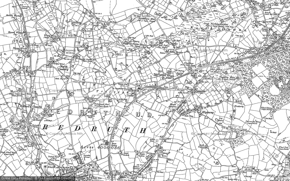 Old Map of Treleigh, 1878 - 1906 in 1878