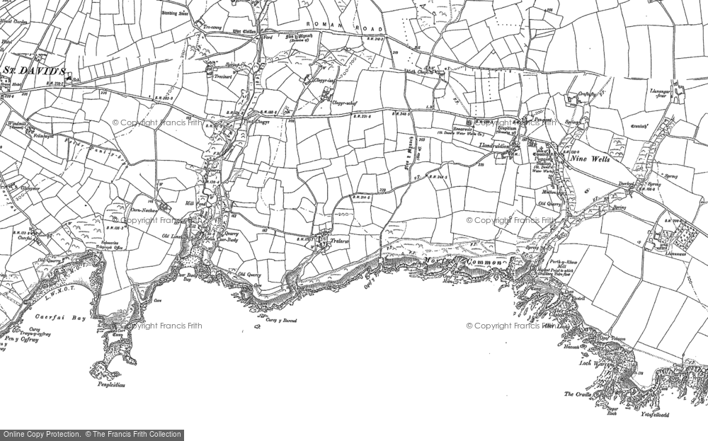 Old Maps of Cradle, The, Dyfed - Francis Frith