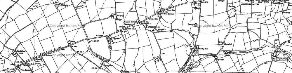 Old map of Tremain in 1904