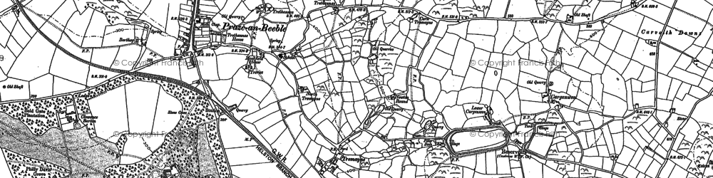 Old map of Tremayne in 1877