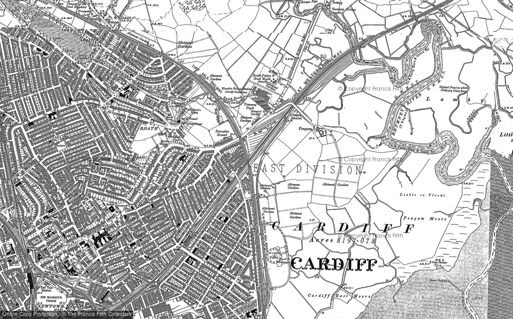 Old Map of Tremorfa, 1899 - 1916 in 1899