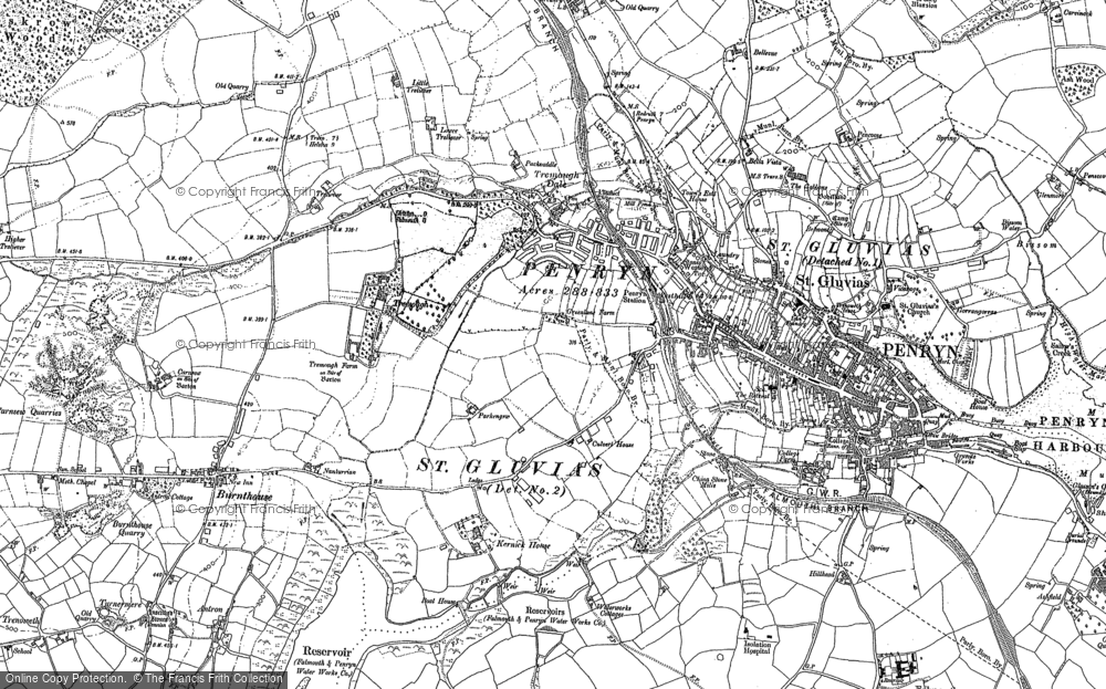 Old Map of Tremough, 1906 in 1906