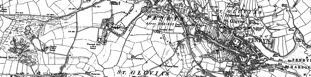 Old map of Tremough in 1906