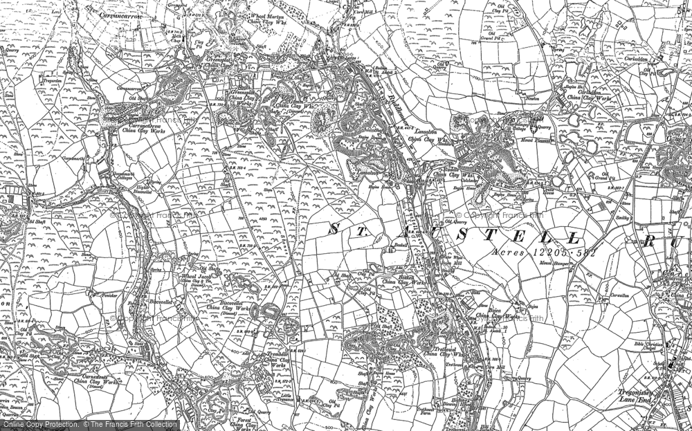Old Map of Trenance Downs, 1906 in 1906